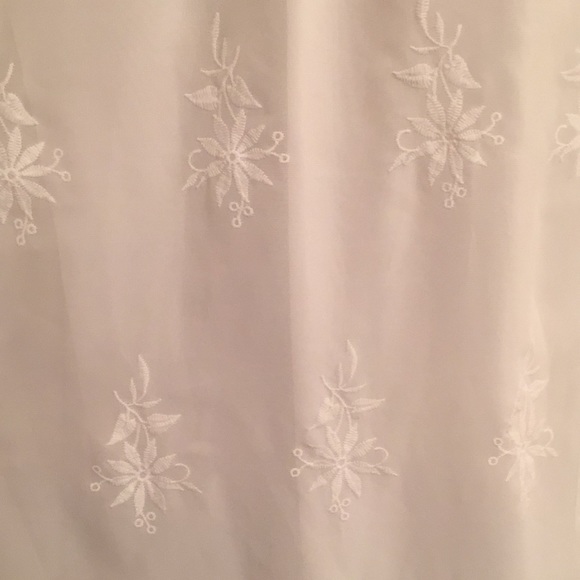 White Summer Dress 3/4 Sleeves Small - Picture 3 of 8